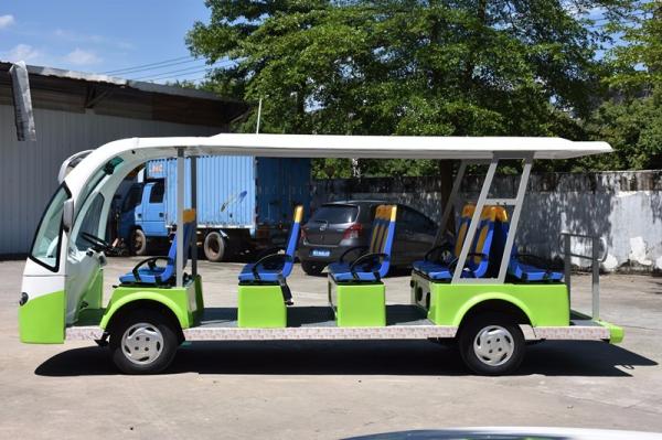 72V Low Speed Electric Sightseeing Car 14 Passengers Electric Personal Transport Vehicle