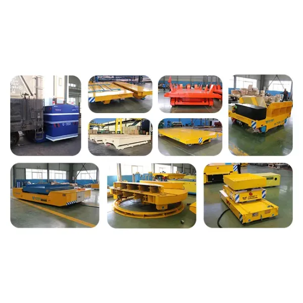 1-300ton Four Wheel Steering Trackless Motorized Transfer Cart