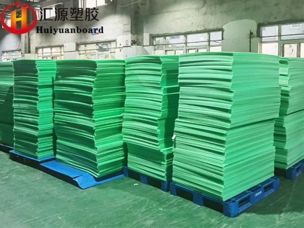 Impact Resistant Green PP Corrugated Plastic Sheets Waterproof
