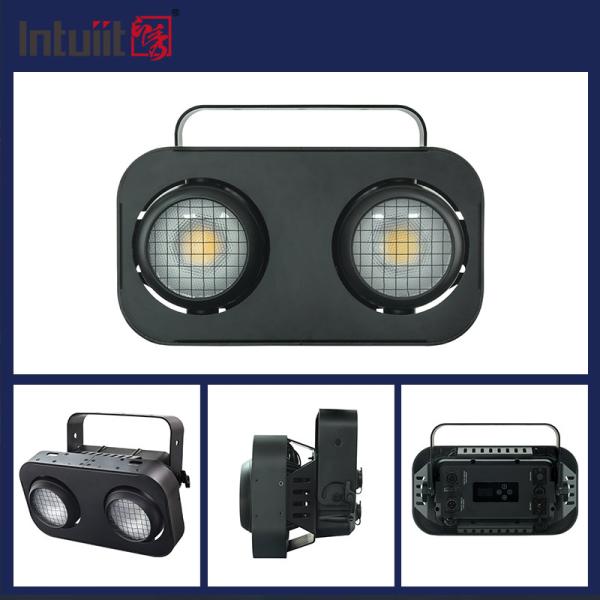 200W 2in1 Eyes LED COB Audience Lights For DJ Disco Bar Club Ring Stage Blinder Lights