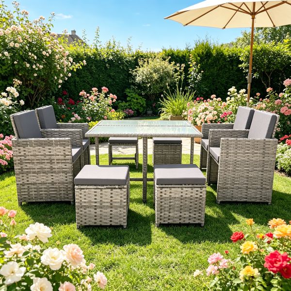 Outdoor Camping Furniture Factory Wholesale Outdoor Patio Garden Furniture Space Saving Dinning Table and Chairs