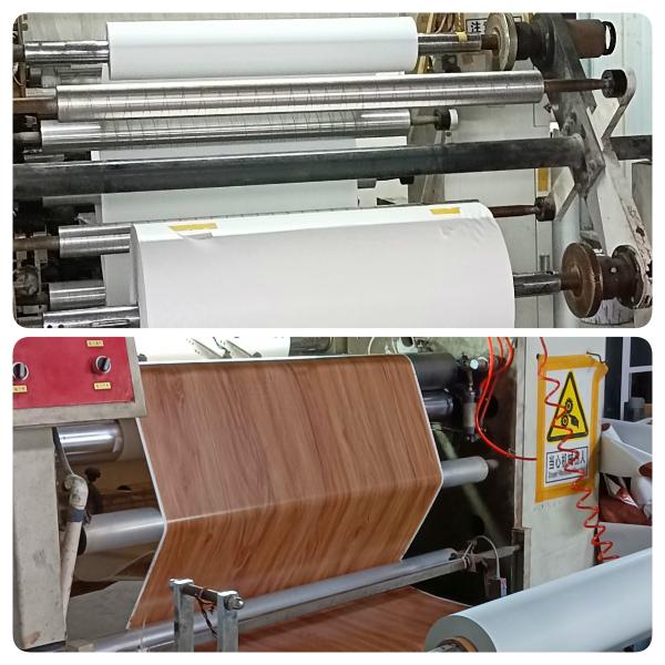 ZORI 7331-4 1300mm Width PVC Membrane Foil SPC Marble Decorative Film Supplier For SPC