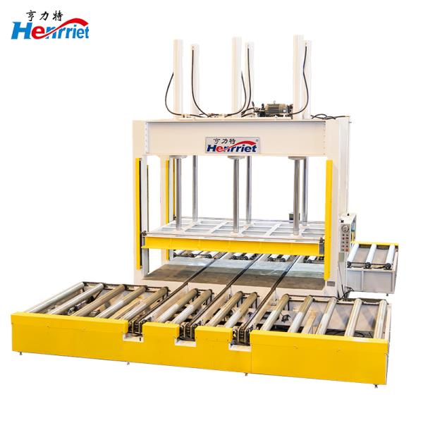 Large Heavy-duty Hydraulic Cold Press with Roller Shaft for Plywood Clean Board Medical Door Panel Solid Wood Door Panel