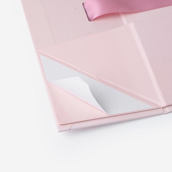 Book Shape Debossing Magnetic Garment Packaging Boxes With Ribbon