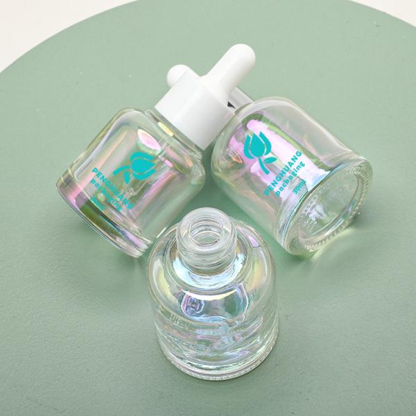косметическое упаковывая эфирное масло 30ml разливает круглую сыворотку по бутылкам заботы кожи разливает капельницу по бутылкам