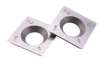 11 mm Cuadrado Carburo recto inserciones para la transformación de la madera Trabajo de la madera encaja en espiral cabeza de corte helicoidal