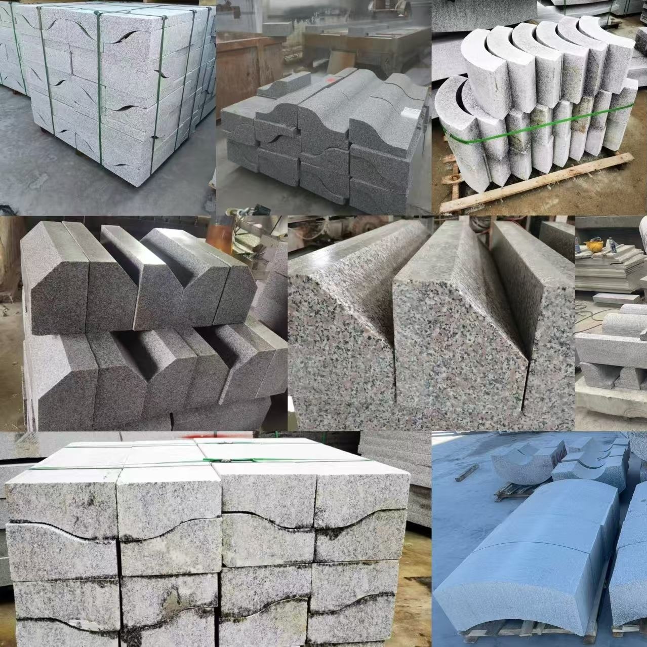 3 Axis CNC Linear Cutting and Milling Machine High Precision Stone and Kerbstone Profiling Machine