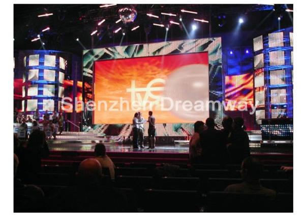 High Definition PH6 Airport Indoor LED Screen Rental 3000 CD/sq.m With Aluminum LED Box