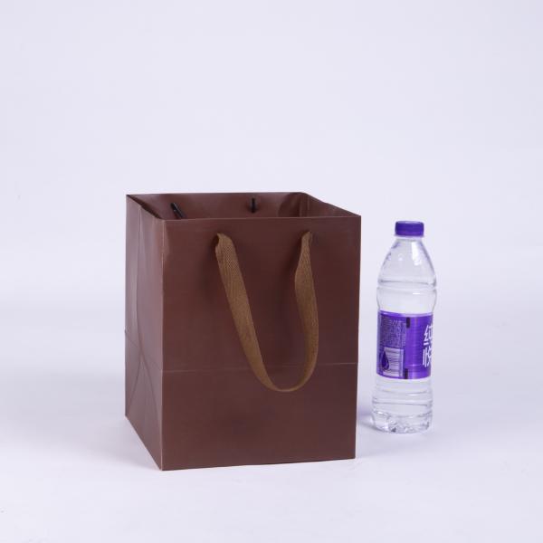 Embalaje para regalos de color marrón cuadrado Bolsa de papel Bolsa de galletas de pan Bolsa de embalaje Bolsa de compras Bolsa de mano