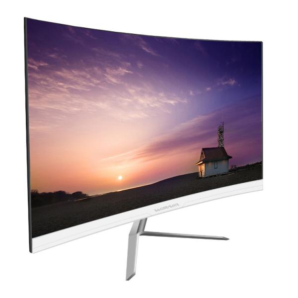 23.8 Inch Desktop LCD Curved Screen Computer Monitor With 178° Vertical Viewing Angle