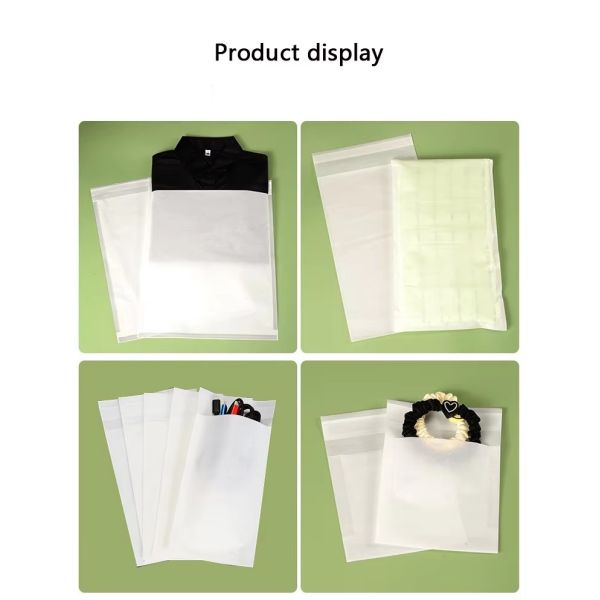 Eco-friendly Waxed Customized Glassine Paper Bag Envelope Printed Clothing Packaging