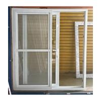 Puerta corredera de patio de PVC blanco UPVC exterior con mosquiteros