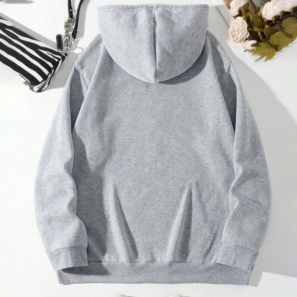 Fabric 440g Women Sweatshirts Personalized Print Wool Hoodie Women'S 68cm