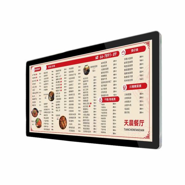 27 Inch Wall Mounted Digital Signage / Advertising Kiosk Stands Mall Advertising