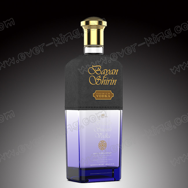 Бутылка стекла ликера цвета распыляя кожаная подгоняла 700ml
