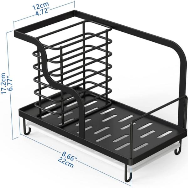 Kitchen Sink Caddy Counter Organizer Stainless Steel Sponge Holder