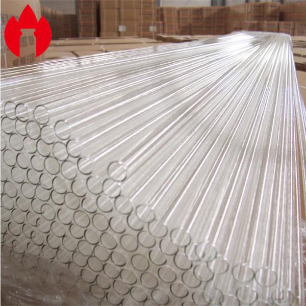 Tubos de vidro transparentes ou borosilicato de âmbar ou tubos de vidro de cal