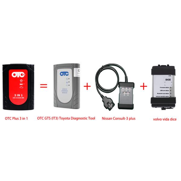 Nissan Consult 3 Plus + Toyota TIS + VOLVO VIDA DICE OTC 3 in 1 Auto Diagnostic Tool Plus Lenovo X230 Laptop Ready to Us