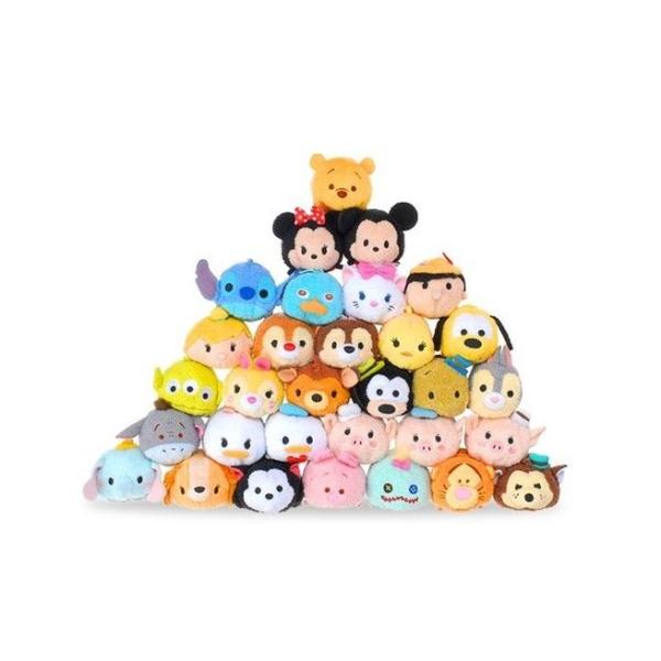Hot Disney Tsum Tsums Collection Plush Toys For  Mobile Phone Screen Cleaner Keychain Bag