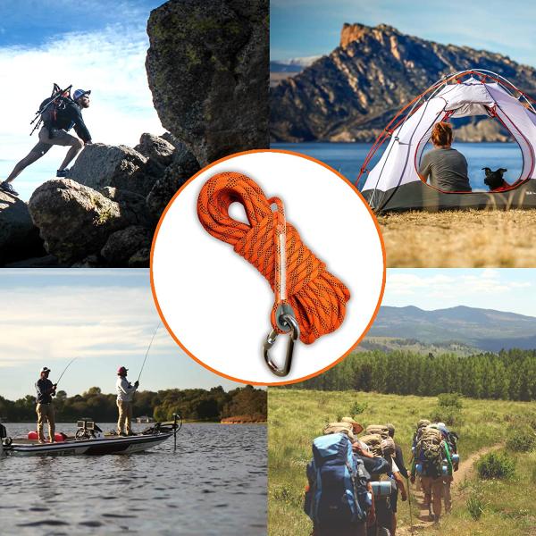 2000LB Pulling Forces Nylon Magnet Fishing Rope 8mm 52 FT