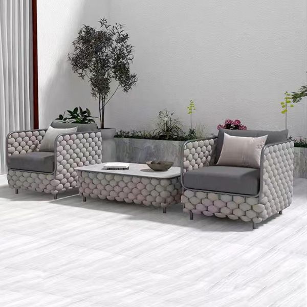 Furniture Outdoor Furniture Garden Sofas Contemporary Design Rattan Garden Furniture Sofa Set Living Room Poor Villa Hotel Modern Luxury Home Sectional Outdoor Sofa