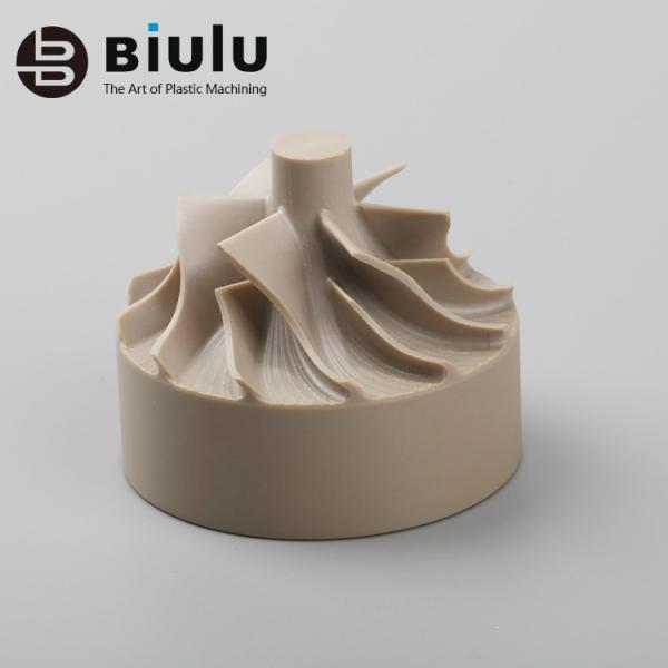 OEM PEEK Plastic Machining PEEK Impeller Parts Custom Color OEM / ODM