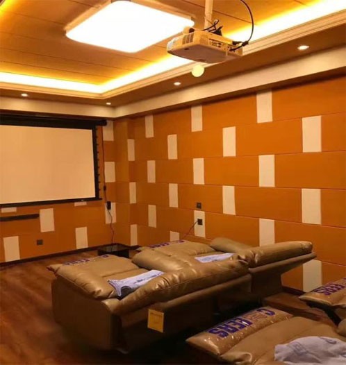 Auditorium Polyester Acoustic Panels Sound Proofing Wall Boards