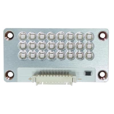 Diodo UV 43x22mm 60W 380nm 410nm 60deg 11-13W/cm2 COB Modulo UVA para fotolitografia