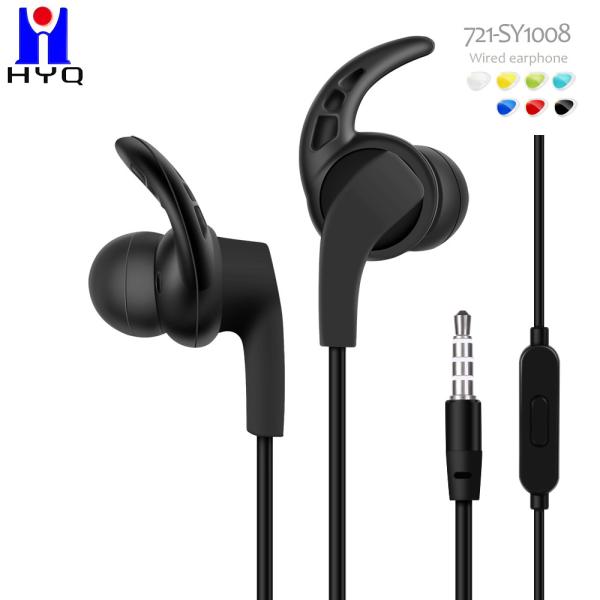 1.2m Wired In Ear Earphones 10mm Speaker Noise Canceling Wireless Earbuds With Cord