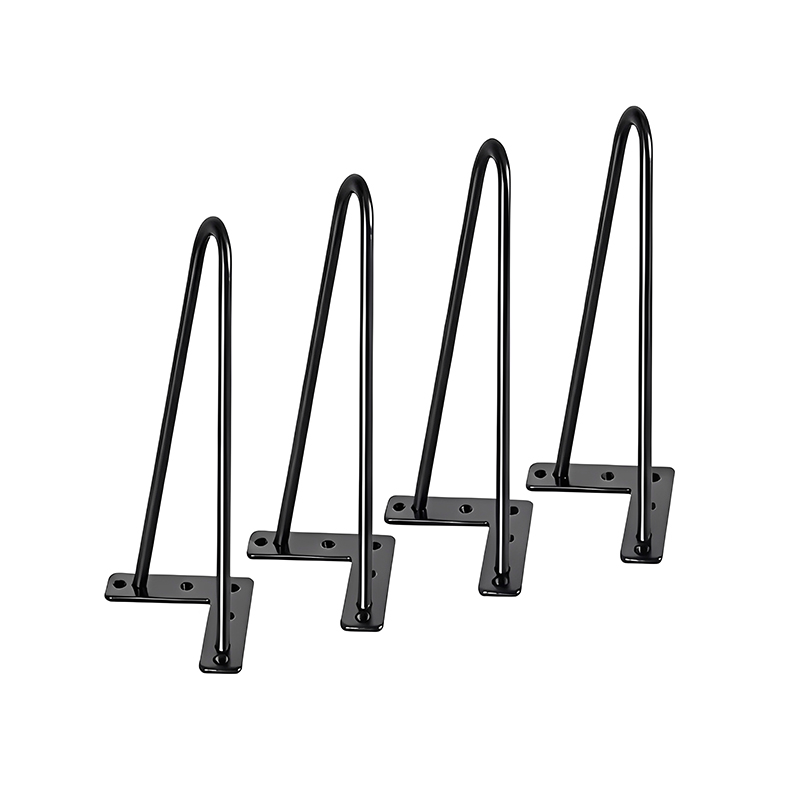Modern Minimalist Three-wire Iron Hairpin Table Legs V-shape Metal Support Coffee Table Computer Desk Dining Table Wrought-iron