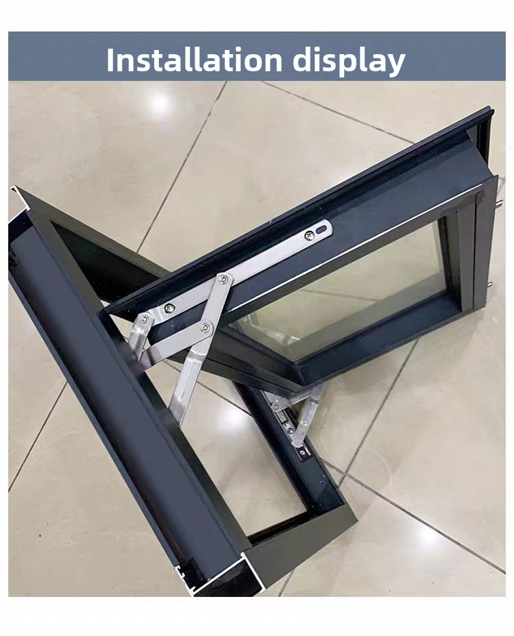 304 Stainless Steel Modern Simple Sliding Support Casement Window Hinge Outward Opening 3mm Thick Xiongfeng XF-CG010 Windproof