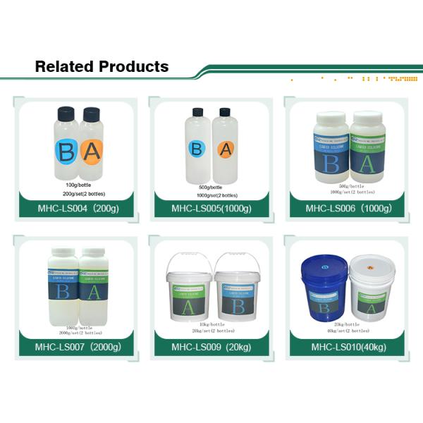 Прозрачная жидкость силиконовой резины 2 небольшого части качества еды аликвота бутылки