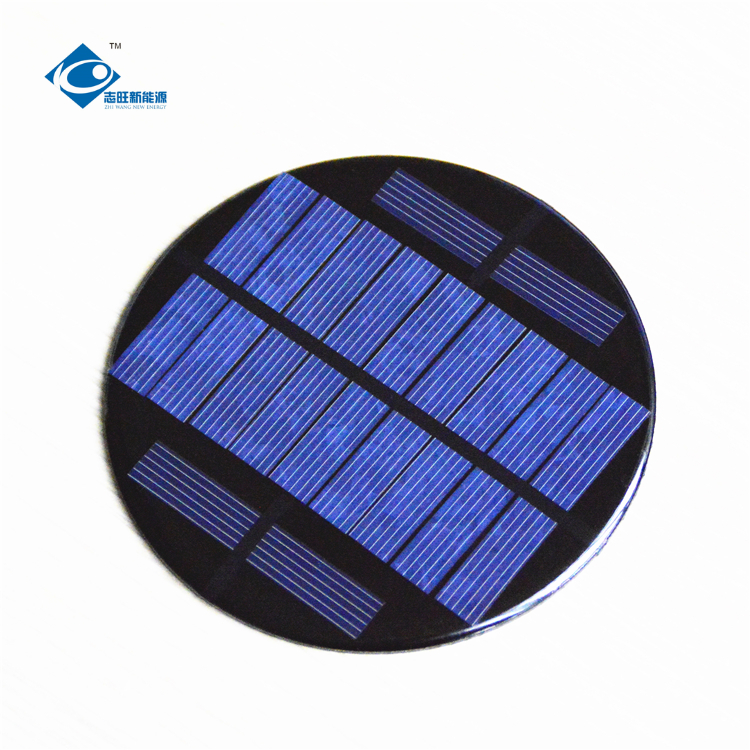 11 панель солнечных батарей Φ100X2.5mm эпоксидной смолы облегченного кремния батареи 5.5V солнечная ZW-R100