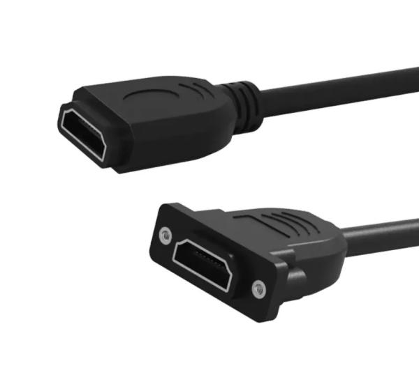 OEM/ODM New Product Diameter 1.4 Version HDMI Female Cable 1080 P Gold Connector For TV/PS5/HDTV/Computer