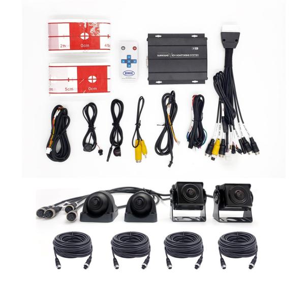 1080P AHD 360 Degree Panoramic Reverse Camera Bird View System, Waterproof Car DVR Recording, Parking Aid for Hyundai Trucks, Bus and RV