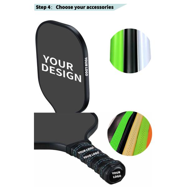 5-80 Age Group Custom Thermoformed Carbon Fiber Pickleball Paddle with USAPA Approval