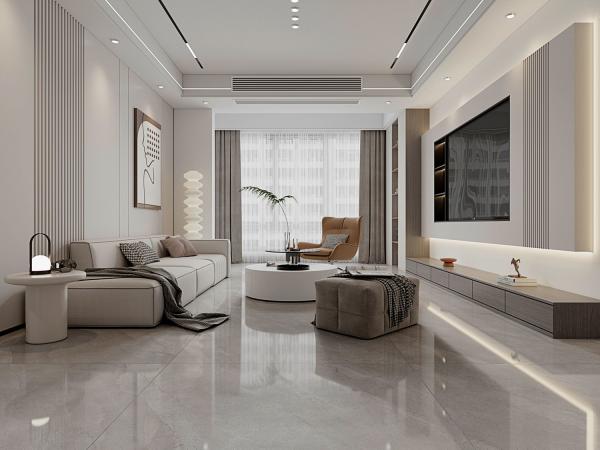 AAA Grade Light Gray Polished Sintered Stone Slab 1200x1200mm