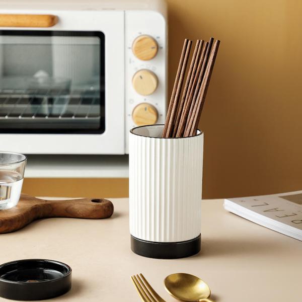 Палочки держателя столового прибора дома фарфора кухни ресторана штейновые белые керамические 8.8x15.3cm