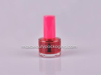 UV coating nail polish 15ml round straight nail polish bottle nail polish packaging plastic cosmetic packaging