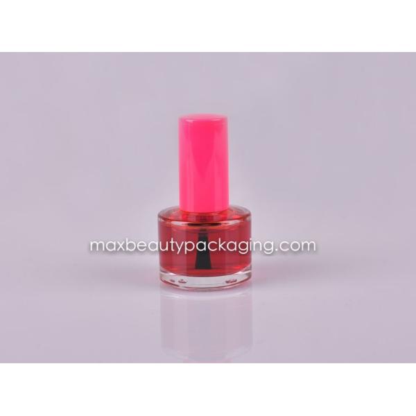UV coating nail polish 15ml round straight nail polish bottle nail polish packaging plastic cosmetic packaging