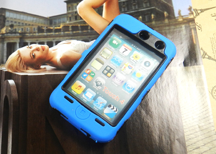 Itunes Waterproof Cell Phone Silicone Case For Two Layers Protection