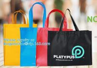 Os sacos não tecidos de alta qualidade relativos à promoção por atacado, fabricante de China personalizaram vagabundos não tecidos recicláveis do cliente do vestuário