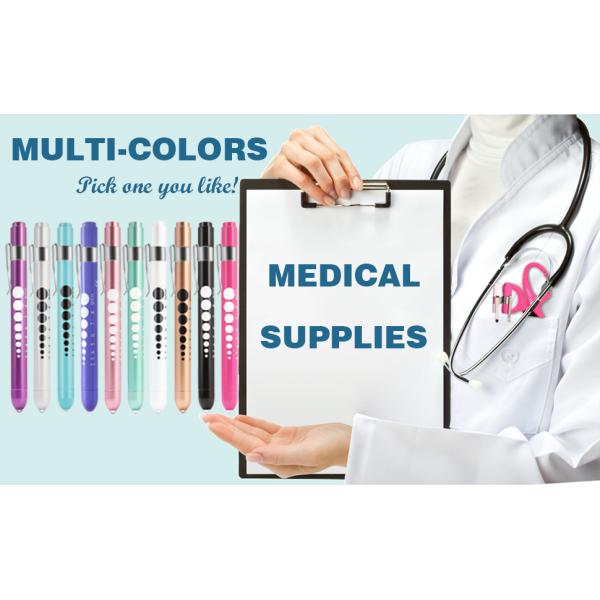 OEM Aluminum Alloy Nursing Pen Light Doctor Torch Customized Led Medical Penlight With Pupil Gauge For Nurse
