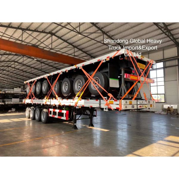 30 Ton 40FT 60 Tons Lowbed Lowboy Semi Trailer for Heavy Machinery and Oversized Cargo Transport