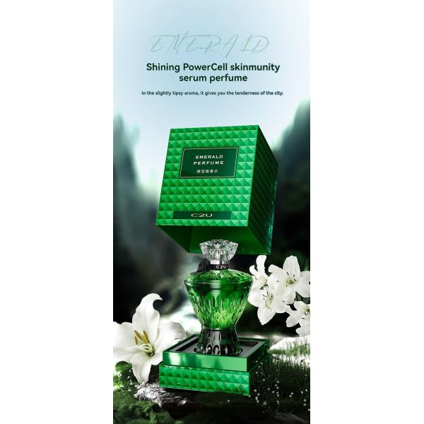 Custom Green Vase Perfume Fresh and Lasting Eau de Toilette for Women's Body Perfume