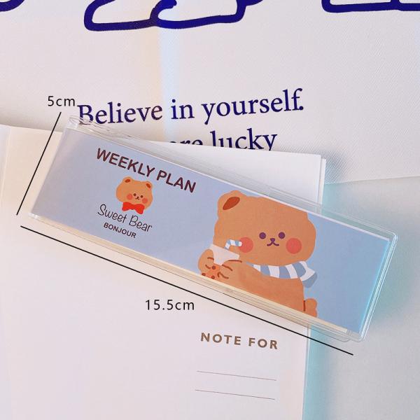 Мультфильм Медвежьей недели План Красивый портативный мини карманная книга Корейский Инс стиль Студенческий блокнот
