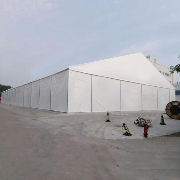 25x50m White Durable Outdoor Warehouse Tents Logistics Conservatory