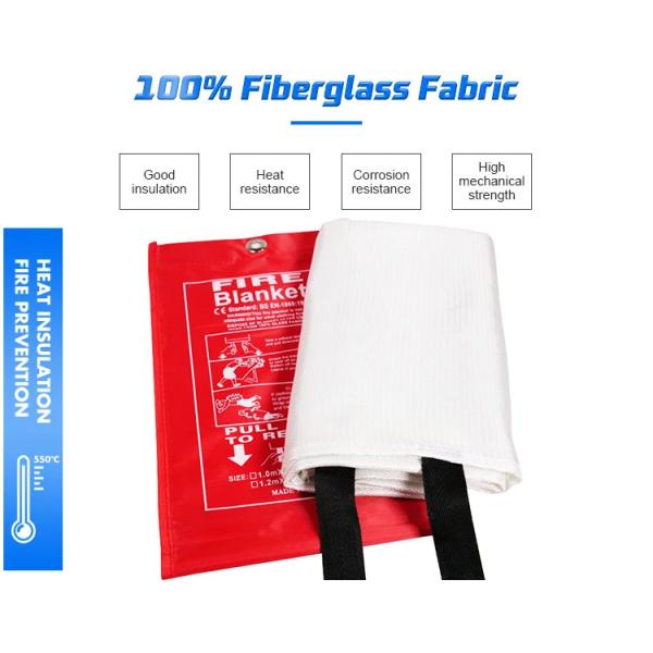 Vente à chaud usine sécurité incendie personnalisée 550 degrés Celsius couverture ignifuge résistante à la combustion à domicile couverture incendie