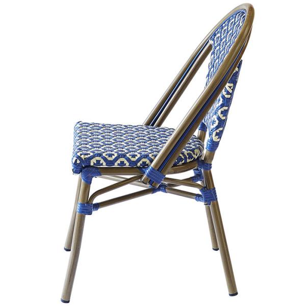 Strong Bent Rattan Frame Durable Stackable Restaurant Chairs