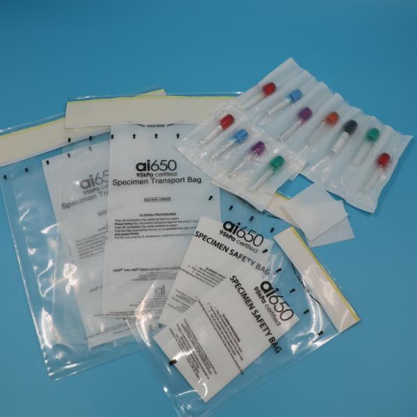 Персонализированный AI 650 медицинский транспортный мешок 95kpa Сила Zip Lock Система биологической опасности маркировки